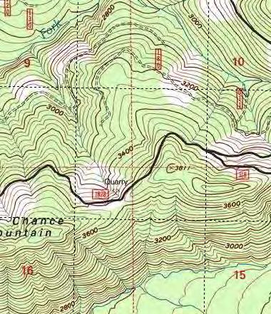 9-2797 ft MuddyForkTrib - Seasonal tributary of Muddy Fork - mi 2110-3564 ft TimberlineTR3 -