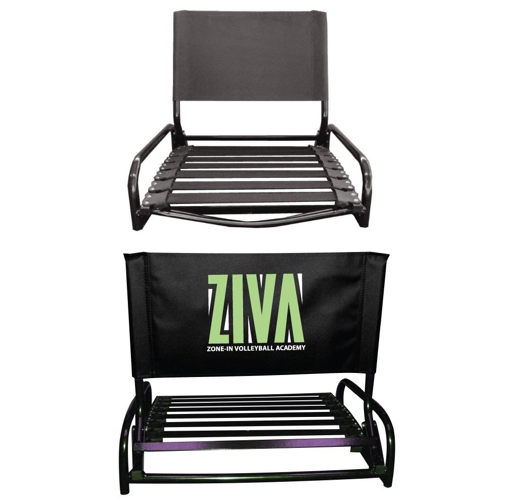 All-Star Stadium Seat Provides amazing comfort with durable elastic strap seats Larger ergonomic seat back coupled with the comfort of the elastic strap seating and steel frame makes this a necessity.