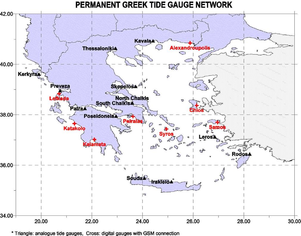 Tide Gauge network HNHS maintains a Tide Gauge