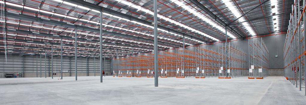7 metres) warehouse with ESFR fire sprinklers + + 40 metre wide heavy duty container