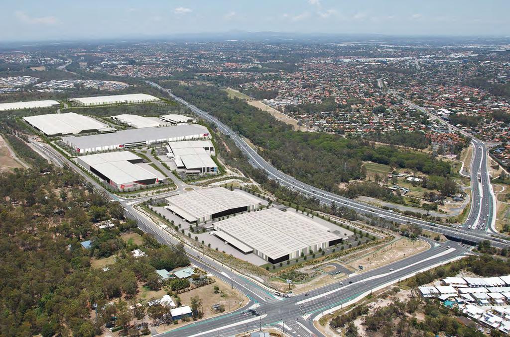 VIEW FROM ABOVE SOUTH VIEW 4 Pacific Motorway Rochedale Motorway Estate Gateway