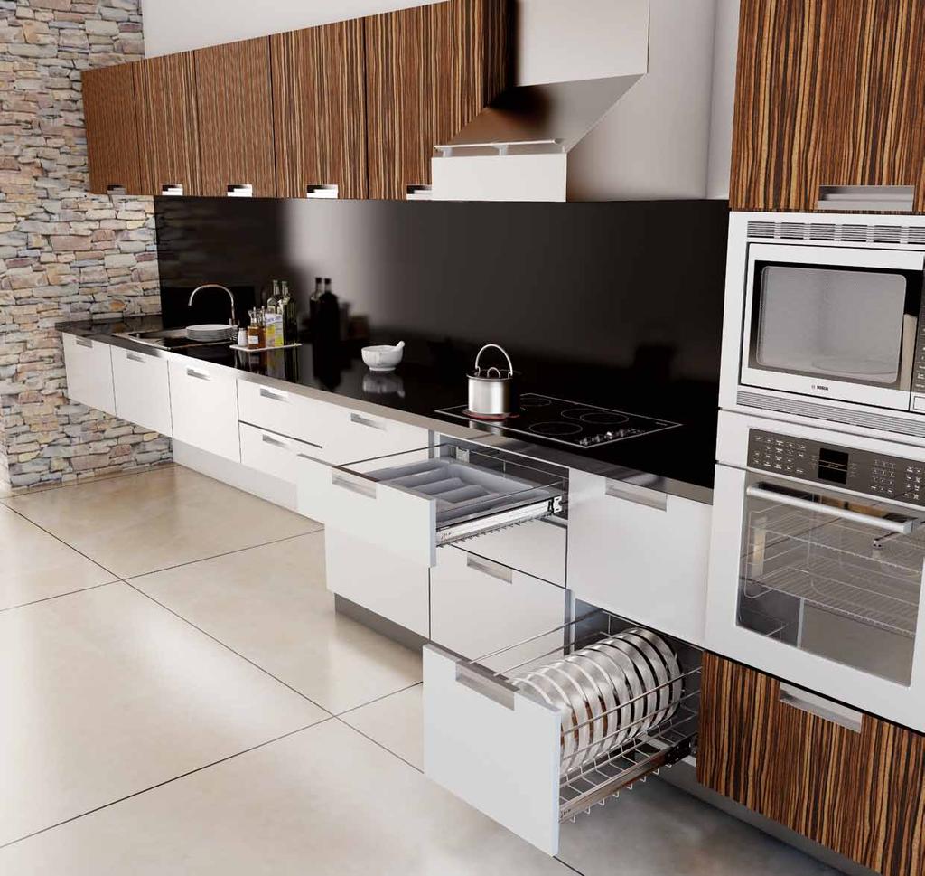Kitchen spaces CargoTech M : With Inbuilt Inlets cutlery inlet Similar Variants available for different