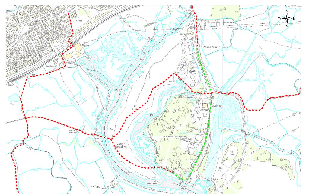 Basildon Planned new bridge to provide new access and potential for circular routes