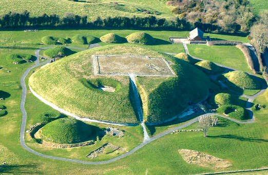 Knowth, where our guide explains the