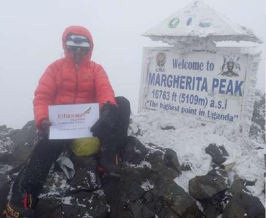 Ethiopian at the Highest Peak in Uganda!