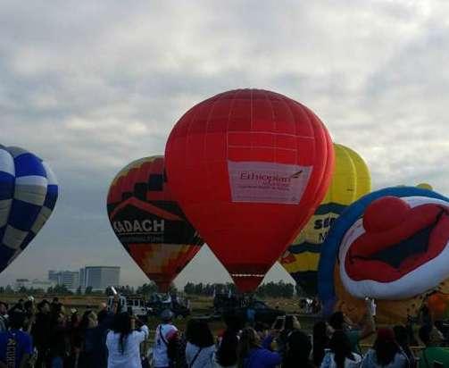 As a participant of the event, Ethiopian had a dedicated balloon that flew over the skies carrying ET brand and logo.