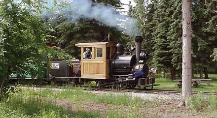 114 North of Anchorage: Fairbanks Right - Choo choo, chug-a-lug! Ride a vintage steam train through Pioneer Park.