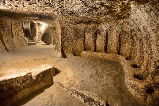 Afterwards visit the extraordinary 7th Century Subterranean City of Kaymakli founded by Christians fleeing persecution, and one of the largest of its time believed to house over 3,500 people in it s