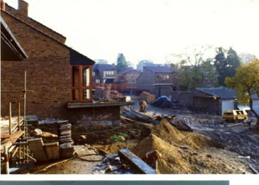 A photo taken in 1976 shows construction in progress on the lower part of the estate: Courtesy of Alan Carr The development was by Aztec Land, a firm started by John Villiers and Harold Deco in