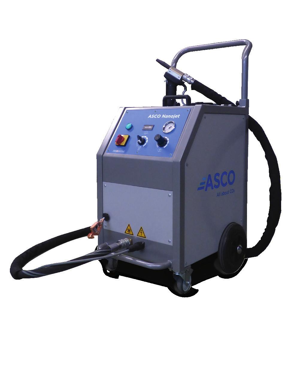 With the ASCO Nanojet a lot of smallest pellets hit on the surface to be cleaned which ensures a precise, fast and consistent surface cleaning.