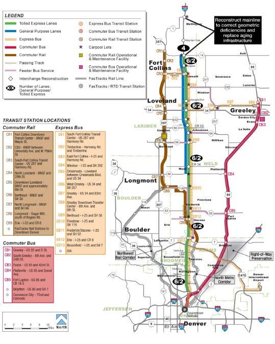North I-25 EIS Commuter Rail Update $684 M in 2009$ Inflation 4%/yr $819 M in 2014$ Scope Changes