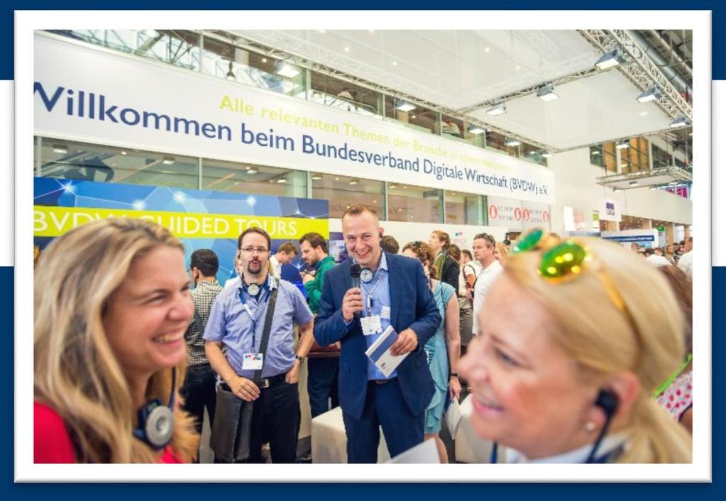 BVDW Guided Tours feedback exhibitors 96% Of the exhibitors were fully satisfied with the organization of the