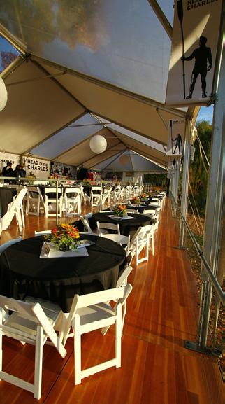 DIRECTORS VIP TENT THE DESTINATION BY THE CHARLES By invitation only VIP tent located adjacent to the Cambridge Boat Club, Regatta headquarters Entertain guests,