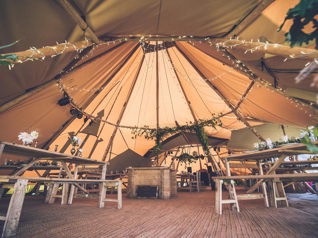 Our tipi s can be hired on their own but we can also have a great range of lighting, furniture and background basics.