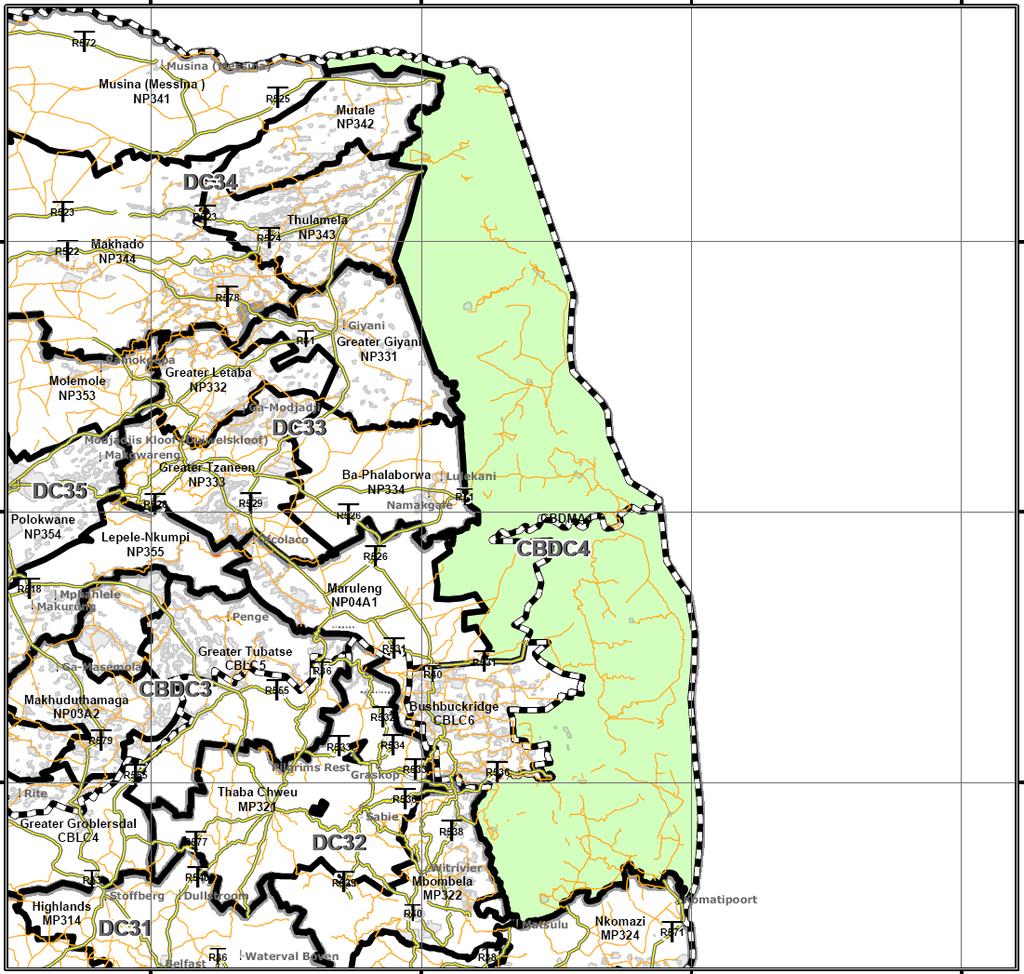 Reason 6 (cont): DMAs may not straddle provincial boundaries while NP may Limpopo/Mpumalanga: