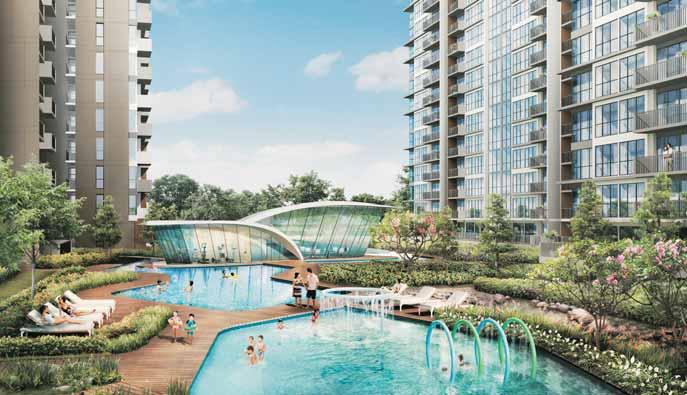 Artist s Impression Artist s Impression Connecting the river world and the park world is the magnificent glass clubhouse that seemingly floats above the crystal waters of the pool.