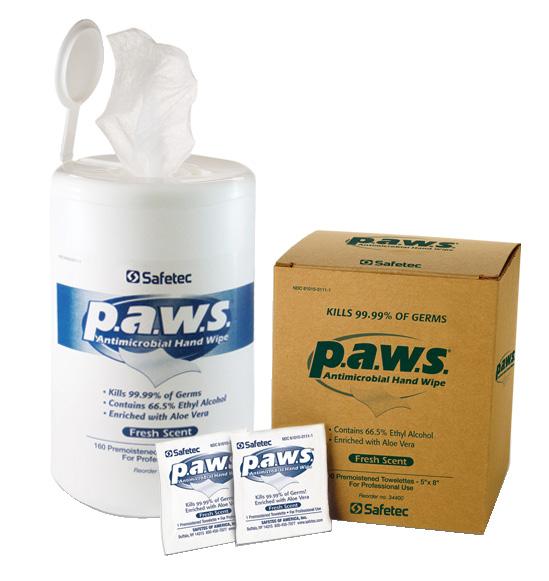 p.a.w.s. Antimicrobial Hand Wipes p.a.w.s. Antimicrobial Hand Wipes are formulated with 66.