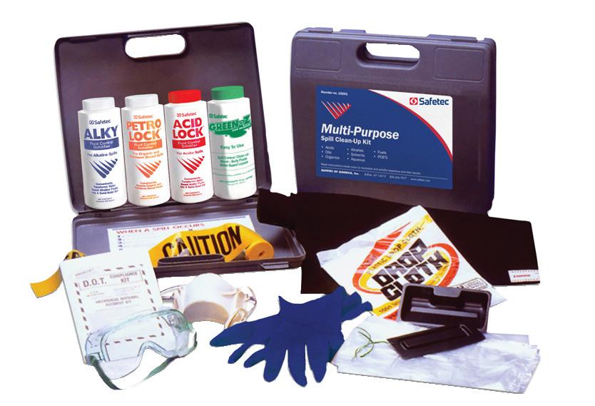 Multi Purpose Spill Kit This kit solidifies litres of various spills. The easy to carry and store molded plastic case fits easily behind a truck seat, or spill response cart.