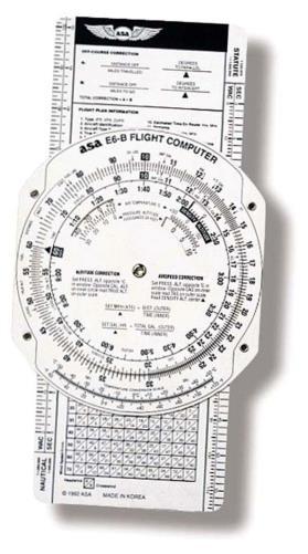 Calculations VFR Charts E6B Flight Computer Navigation Log