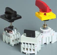 The series includes 3- and 4-pole rotary and toggle switches, with nominal currents of 25 A to 100 A.