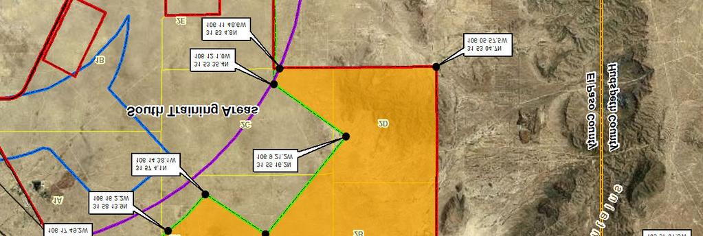 Training Area R-0A Extension Proposed Special Use Airspace (Surface -,00AGL) Class E Airspace (El Paso International Airport) Class D