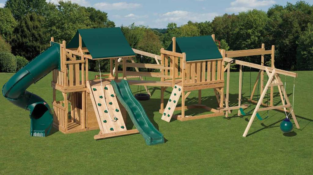 Outdoor Play Systems A Place for Outdoor Fun! This is an example of how you can design your set with our components.