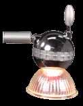 spotlight with straight arm & adjustable head and tail - light includes 110 volt UL approved transformer, 50 watt bulb & universal fittings kit - 20 (508