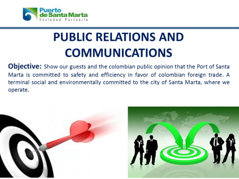 Which is our essential objective with communications and public relations?
