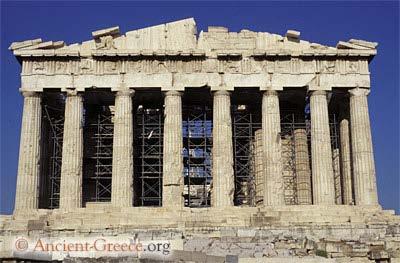 set out to build beautiful structures on the Athenian acropolis -the city-state of Athens had two levels: the main public area and the acropolis -the public