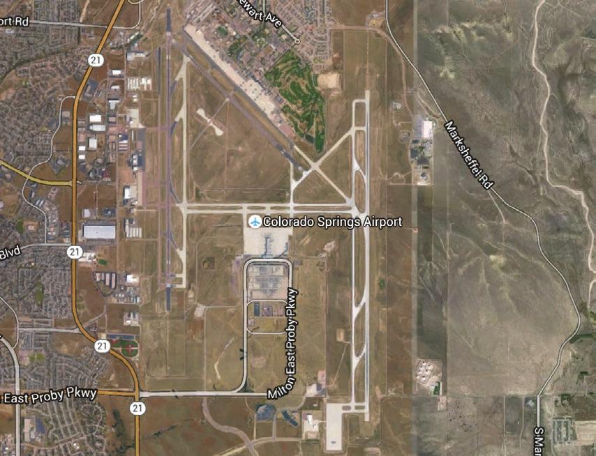 GENERAL INFORMATION COLORADO SPRINGS AIRPORT ATIS: 125.0 COS TOWER: WEST 119.9/EAST 133.15 COS GROUND: 121.