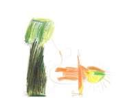 Slika 31: Risba na temo basni Lev in miš Luka (5 let) LUKA (5 let):
