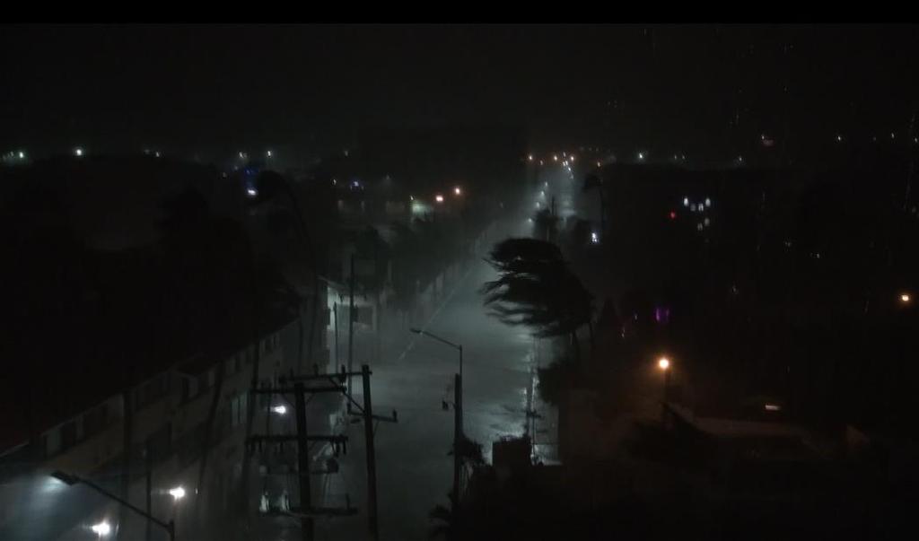 Figure 6: Hurricane lashing Cabo San Lucas.
