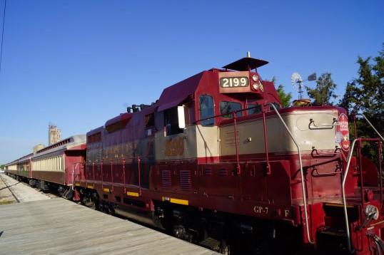 we will board the Grapevine Vintage Railroad for a SUNSET TRAIN RIDE in authentic 1920's Victorian coaches.