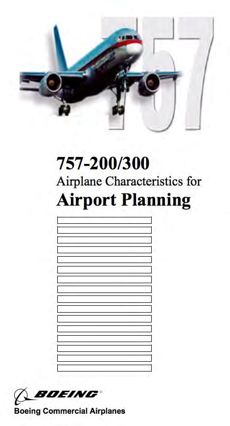 Boeing 757-200/300 Document for Airport Design Aircraft