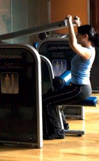 Exercise in a fully equipped gym with a range of modern equipment including the effective Power Plate.