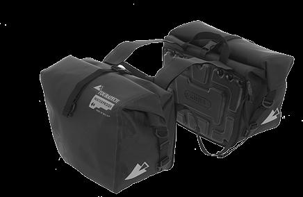 1298 MOTO saddle bags (pair), black, The soft luggage system that s also suitable for heavy use on your touring bike.