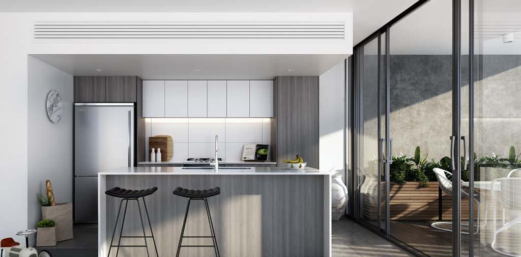 Artist impression A VISION OF EXCELLENCE As the focal point of each apartment, the deluxe gas kitchens are appointed