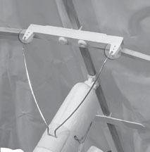 Assembly (continued) FIGURE 3 Sail Adjustment Holes (3) Cross Beam (7) Sail Adjustment Wires (5) 5. Use the Wing Angle Guide (FIGURE 4) to check the correct wing angle.