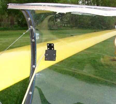 Velcro mounting tape is located on the recorder and on the glider for mounting purposes.