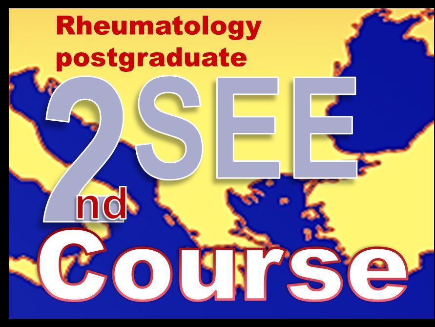 2nd SOUTH-EAST EUROPE (SEE) COURSE IN ADULT AND PAEDIATRIC RHEUMATOLOGY 16