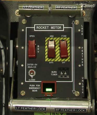 used during the accident flight indicated that the copilot was to unlock the feather during the boost phase when SS2 reached a speed of 1.4 Mach.