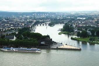 Transfer to the four-star Bellevue Rheinhotel in Boppard, one of the best hotels in the Rhine area, situated directly on the river, with a dock at its front door.