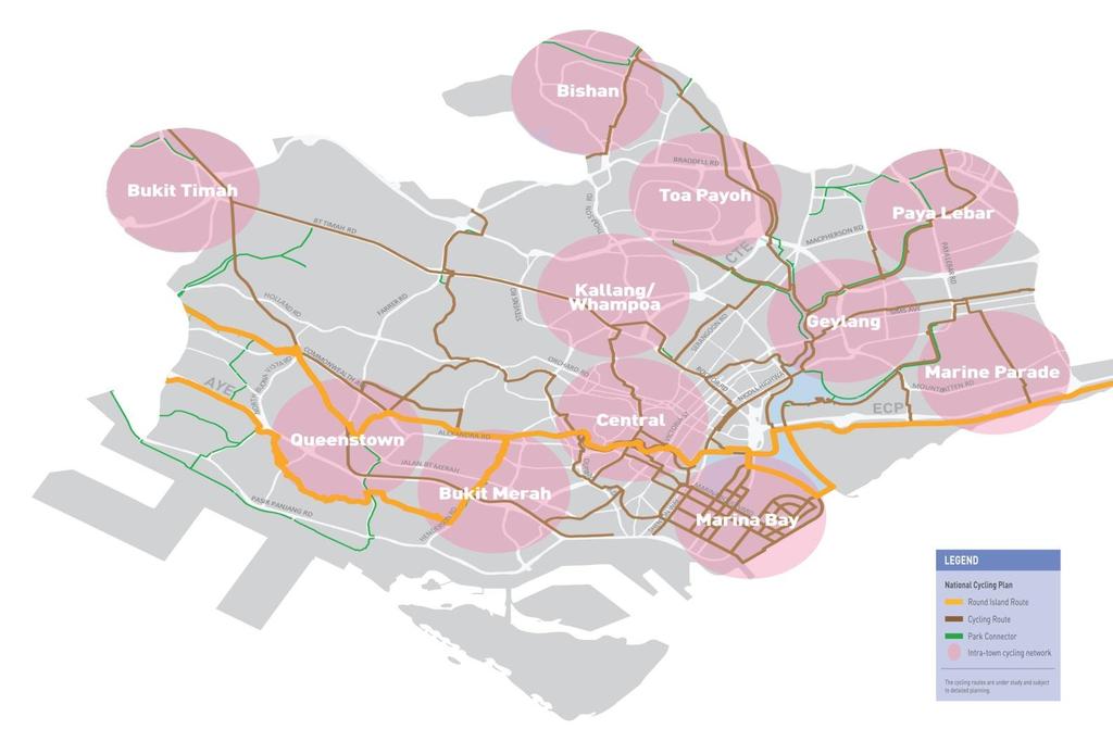 CYCLING OPPORTUNITIES FOR ALL Getting around the Central Region on your bicycles will be a breeze in future with the proposed cycling network.