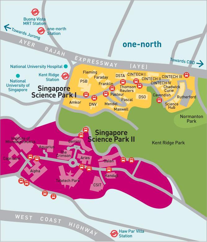 Singapore Science Park offers research and IT space, catering to disciplines such as: Biomedical sciences, Information technology, Software development, Telecommunications, Electronics, Food