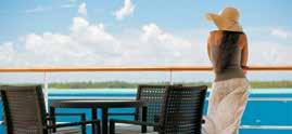 Spacious suites and staterooms, an onboard watersports marina, a choice of three open-seating dining venues, and an extensive spa are among her luxurious attributes.