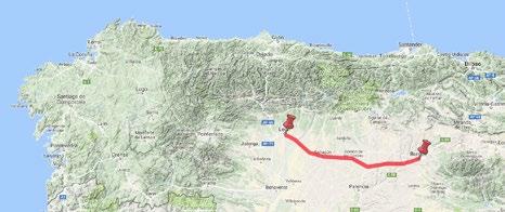 ON THE REAL CAMINO FRANCÉS (38km) Day 5 Visit León Day 6 End of Programme TRIP SHEET CODE Style Duration Difficulty Type of trip Type of traveller Daily distance Bookable dates ESCB003 Independent /
