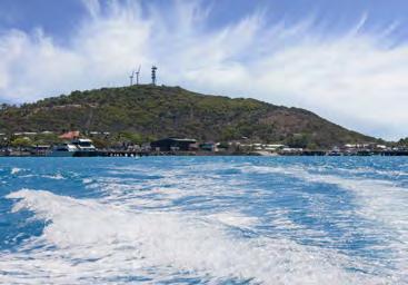 4 Thurs Island, Horn Island Barge Day Thurs 25 th May 2017 The focus of all attention to are the wharves on Thurs & Horn Islands, as the MV Trinity Bay disgorges its cargo of fuel, building