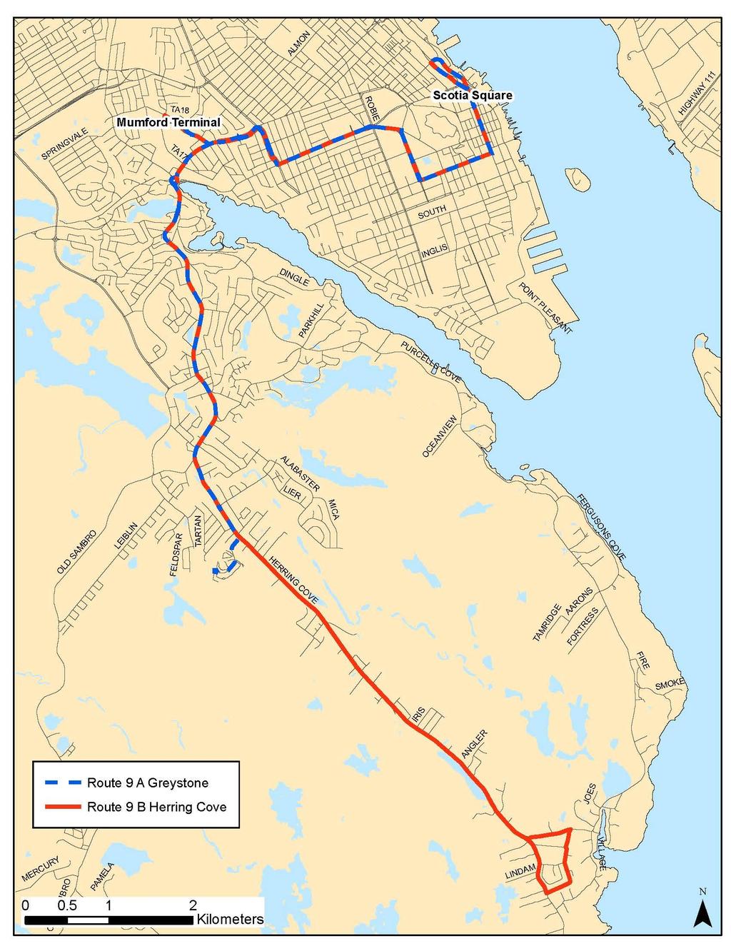 Appendix A: New Corridor Route 9A Greystone & 9B Herring Cove Map Appendix A: New