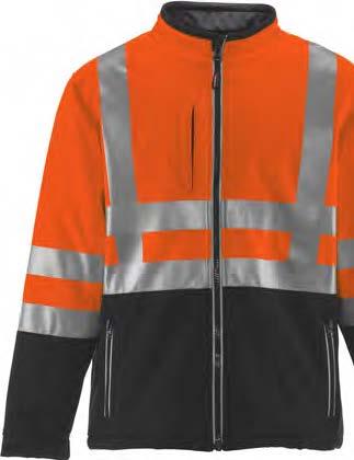 Reflective X on back Stitchless bonded tape for increased durability /Lime 9291R Reg S-XL ANSI 497 HiVis Insulated Softshell Bib Overalls Over
