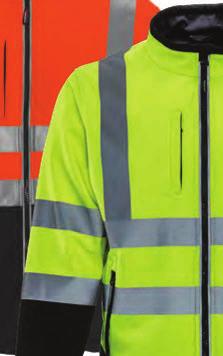 power HiVis orange shell: % Polyester microfiber ANSI Class 2 compliant 2 Silver reflective tape shell: % Polyester 27g microfleece